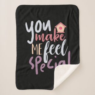 Couple Gift You Make Me Feel Special Sherpa Blanket