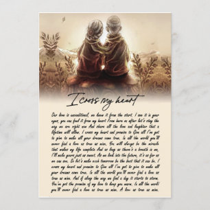 Couple Gifts For My Soulmate I Cross My Heart Invitation