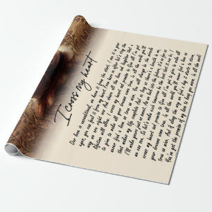 Couple Gifts For My Soulmate I Cross My Heart Wrapping Paper