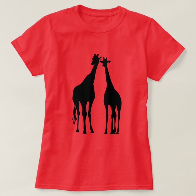 Couple Giraffe T-Shirt (Design Front)