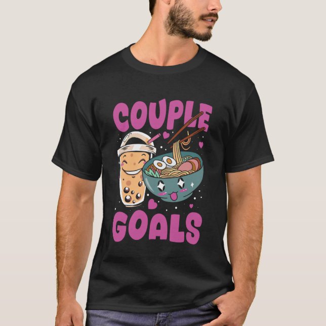 Couple Goals Bubble Tea Boba Tea T-Shirt (Front)