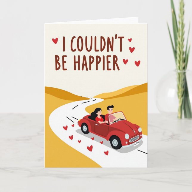 Couple Happy Love Journey Card (Front)