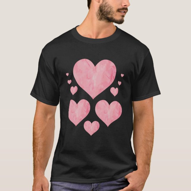 Couple Hearts Love Valentines Day  5 T-Shirt (Front)