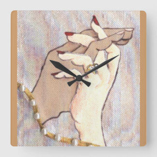 Couple Holding Hands Wall Clock