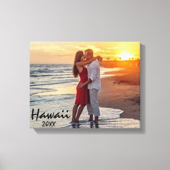 Couple Honeymoon Photo Canvas by HappyMemoriesPaperCo at Zazzle