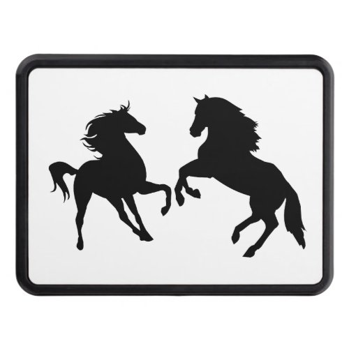 Couple Horse Hitch Cover _ Custom Colors