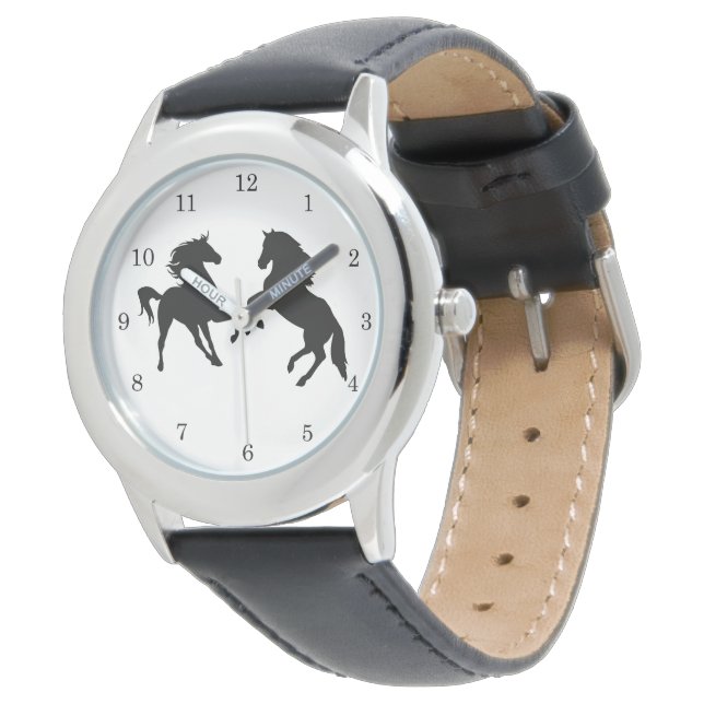 Couple Horse Watch - Customizable (Angled)