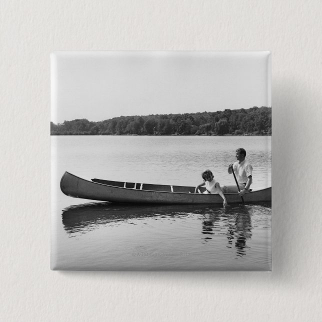 Couple in a Canoe Button (Front)