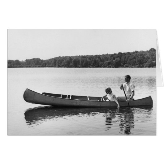 Couple in a Canoe Cards (Front Horizontal)
