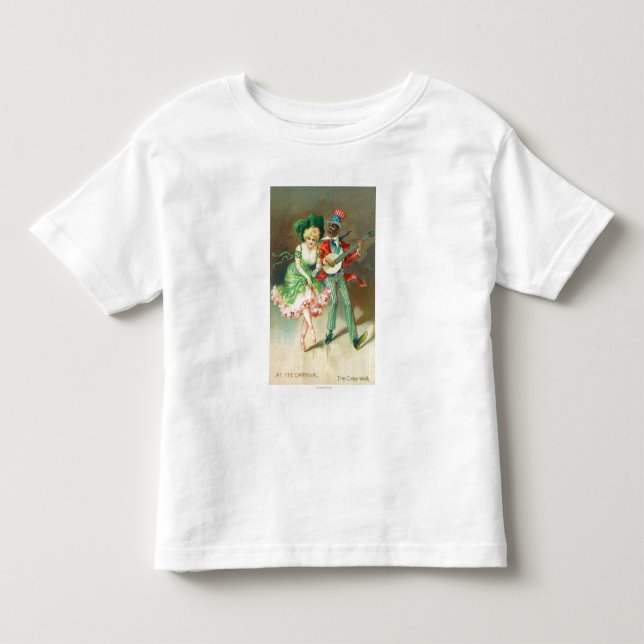 Couple in Costume Doing the Cake-Walk Toddler T-shirt (Front)