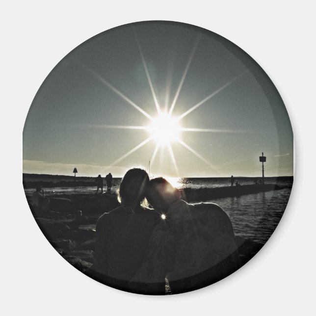 Couple in Love Cape Cod Photo Magnet (Front)