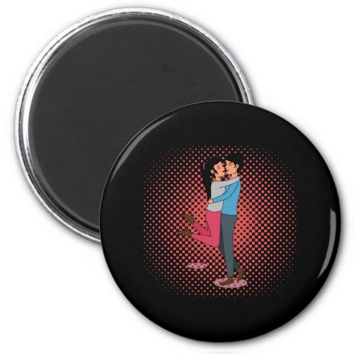 Couple In love Graphic Design Magnet