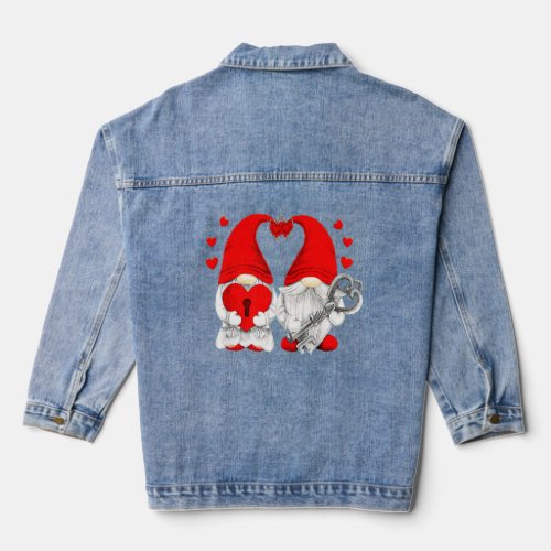 Couple In Love Happy Valentines Day Funny Matching Denim Jacket