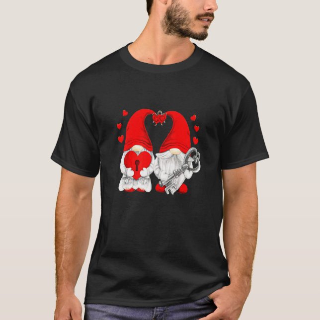 Couple In Love Happy Valentines Day Funny Matching T-Shirt (Front)