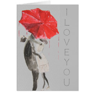 Couple in love kissing Valentine’s Day vintage Cards
