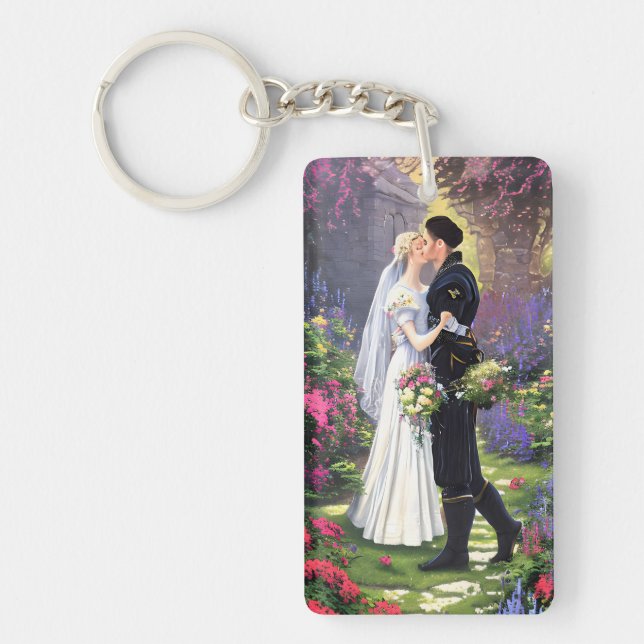 Couple in The Park-56476-56469 Keychain (Front)
