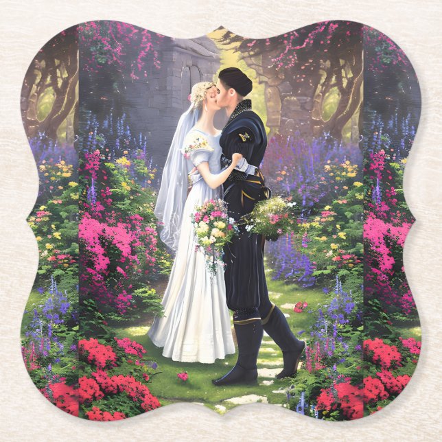 Couple in The Park-56476 Paper Coaster (Front)