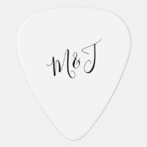 Couple Initials Guitar Pick
