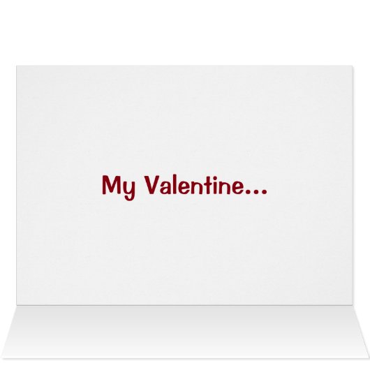 Couple Kissing in Heart with More Hearts Card (Inside Horizontal (Top))