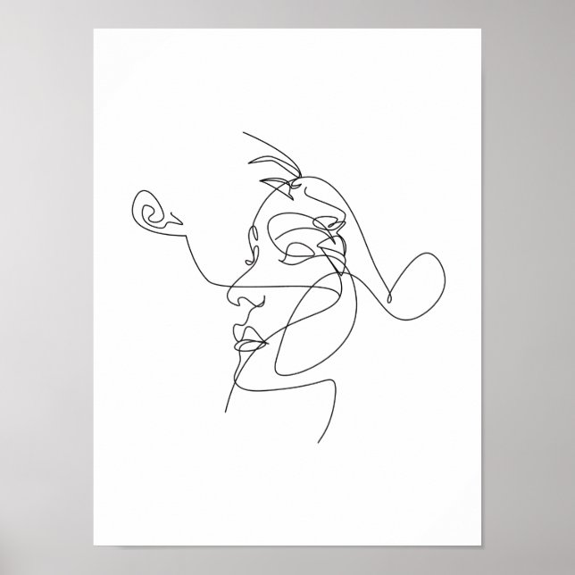 Couple Line Art Minimalist Poster (Front)