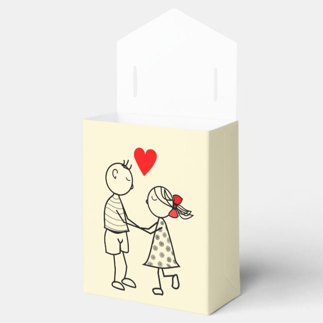 Couple Love Favor Box - Customizable (Opened)