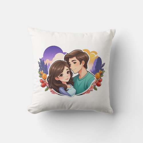 Couple Love Throw Pillow