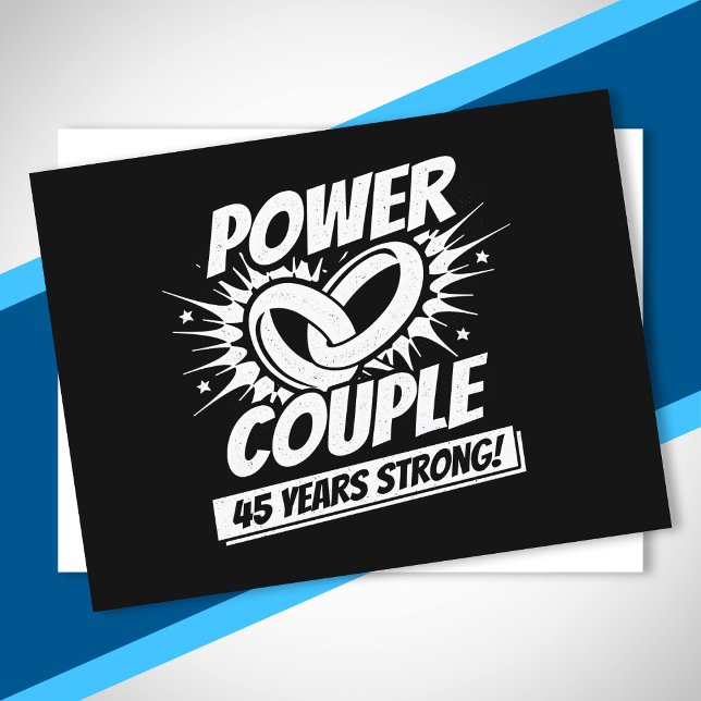 Couple Married 45 Years - 45th Wedding Anniversary Postcard (Creator Uploaded)