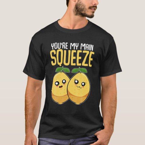 Couple Matching Kawaii Cute Lemons My Main Squeeze T_Shirt