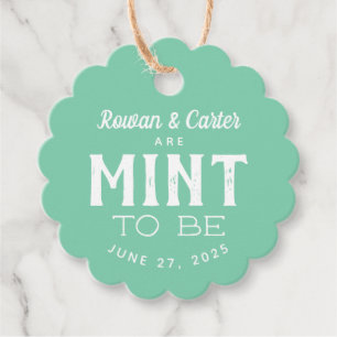 Couple Mint to Be Wedding Favor Tag