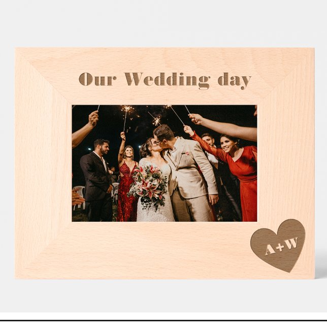 Couple Monogram Custom Wood Picture Frames (Creator Uploaded)