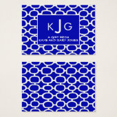 Couple Monogram Enclosure Cards (Front & Back)