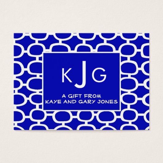 Couple Monogram Enclosure Cards (Front)