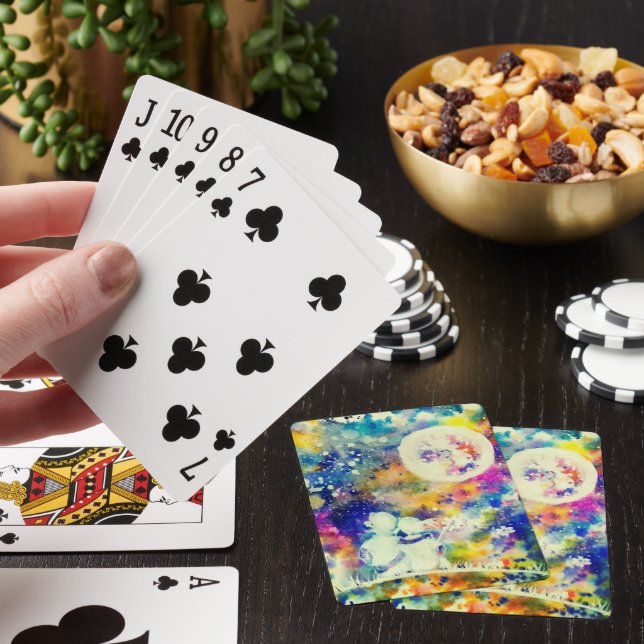 Couple Moon Dreams Playing Cards (In Situ)