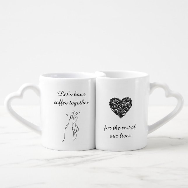 Couple Mugs - For The Rest of Our Lives - Lovers  (Front Nesting)