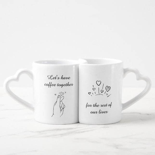 Couple Mugs - For The Rest of Our Lives - Lovers  (Front Nesting)