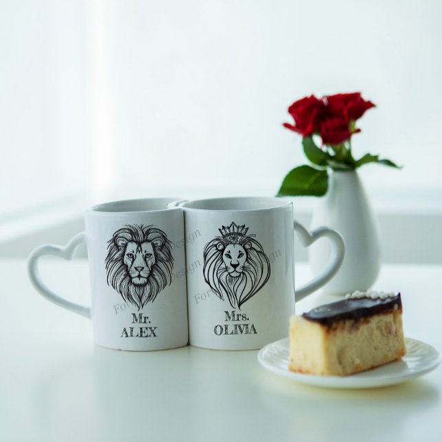 Couple Mugs Lions in Love (Creator Uploaded)