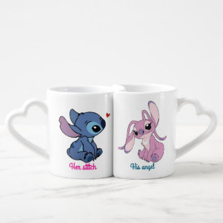 couple mugs .stitch and angel