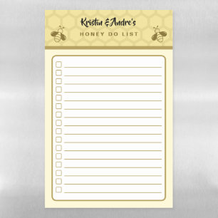 Couple Name Honey Do List Dry Erase Magnetic Sheet