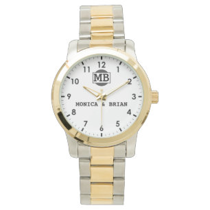 Couple Name Sentimental Wedding Keepsake Watch