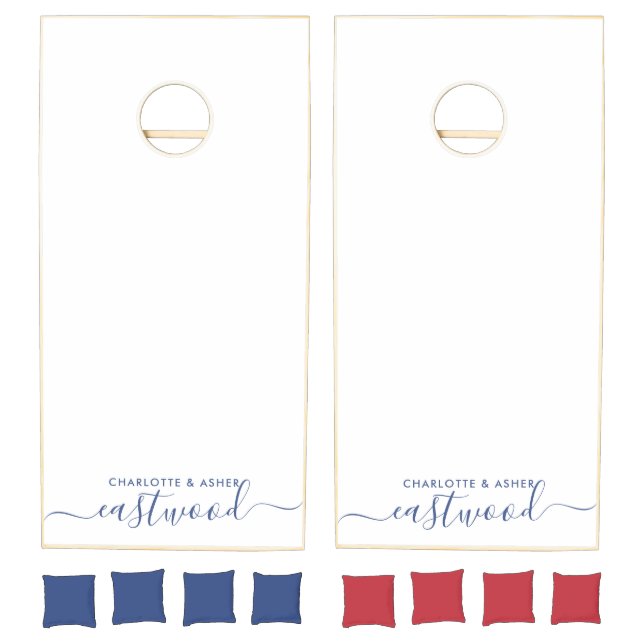 Couple Name Wedding Monogram Newlyweds Cornhole Se Set (Set)