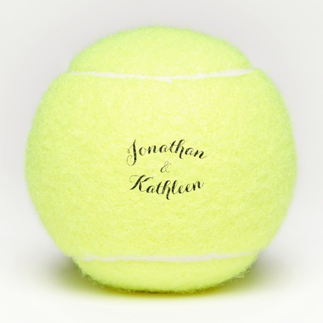 Couple Names Tennis Balls (Front)