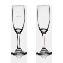 Couple Names & Wedding Date Champagne