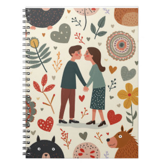Couple note notebook