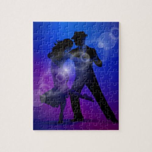 Couple of Dancing Tango Design Jigsaw Puzzle