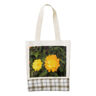 Couple of small yellow flowers zazzle HEART tote bag