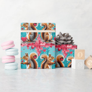 Couple of Squirrels In love Wrapping Paper