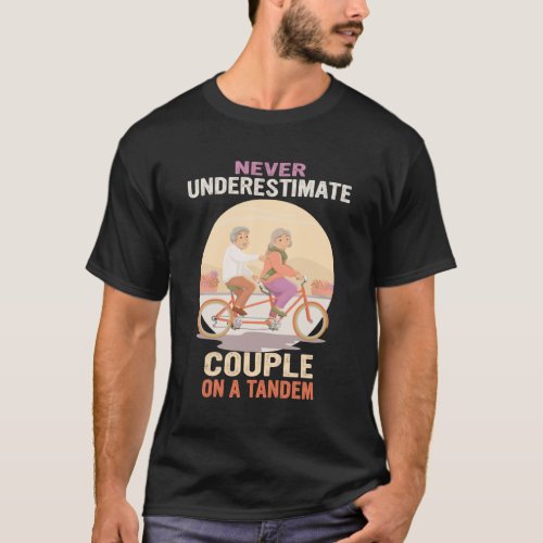 Couple on a tandem bicycle shirt _ Two Person Bike