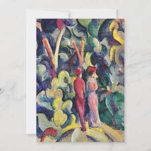 Couple on the Forest Track by August Macke