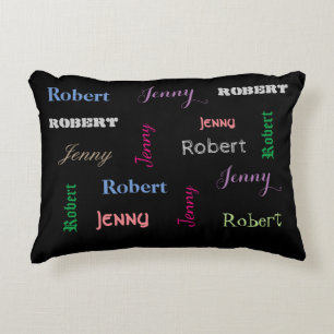 Couple Personalized Names Decorative Pillow