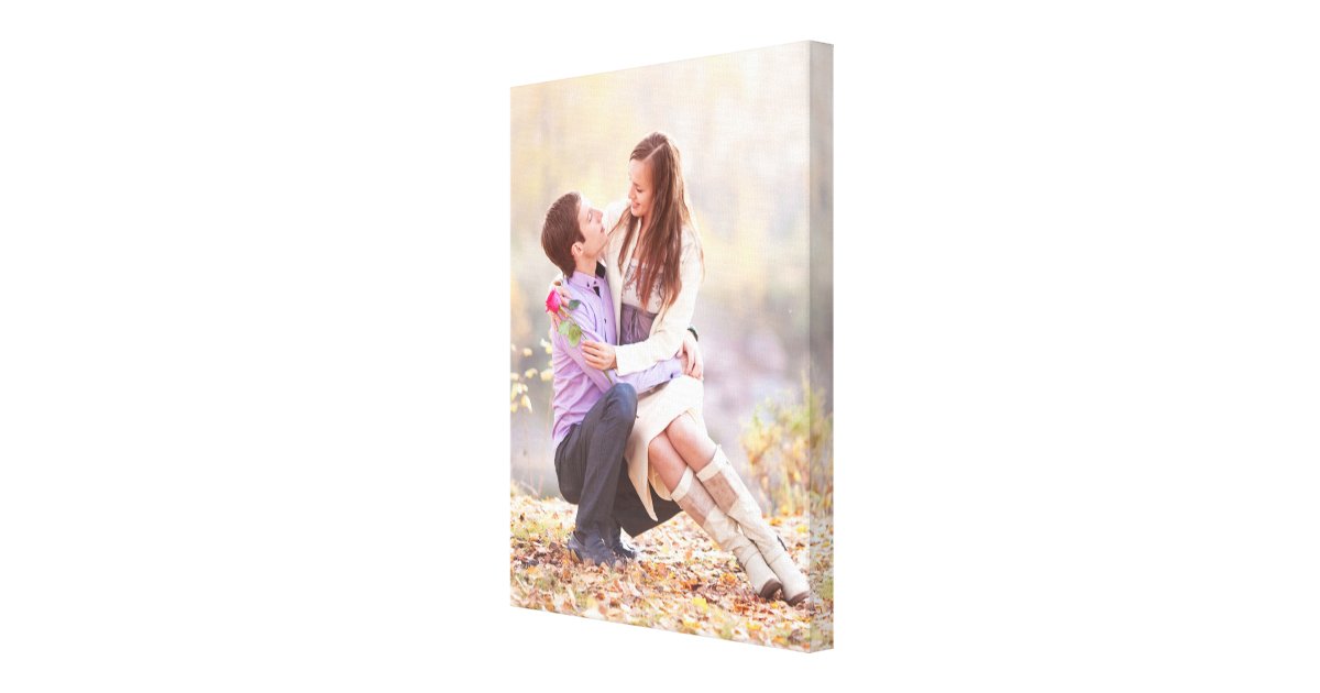 Couple Photo [18x24] inches Canvas Print | Zazzle